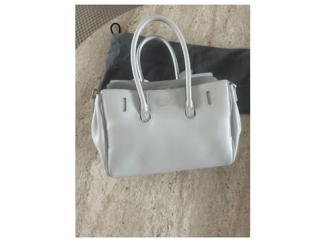 Borsa Bel Air Carry All Mini Balenciaga Bianco - vista 14
