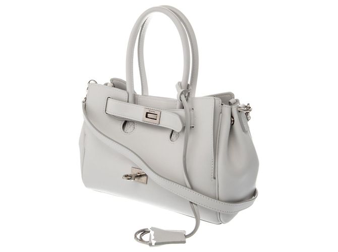 Borsa Bel Air Carry All Mini Balenciaga Bianco - vista 5