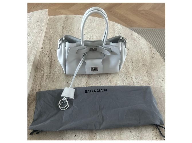 Borsa Bel Air Carry All Mini Balenciaga Bianco - vista 6