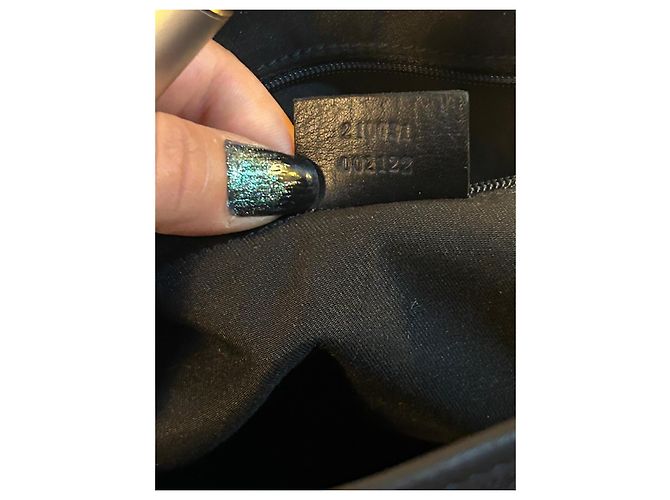Ophidia Borsa Tote Gucci GG Canvas Nero - vista 4