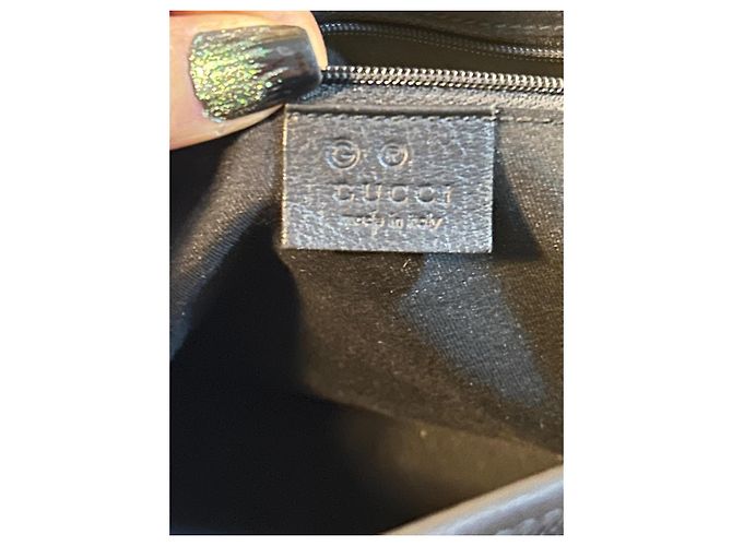 Ophidia Borsa Tote Gucci GG Canvas Nero - vista 5