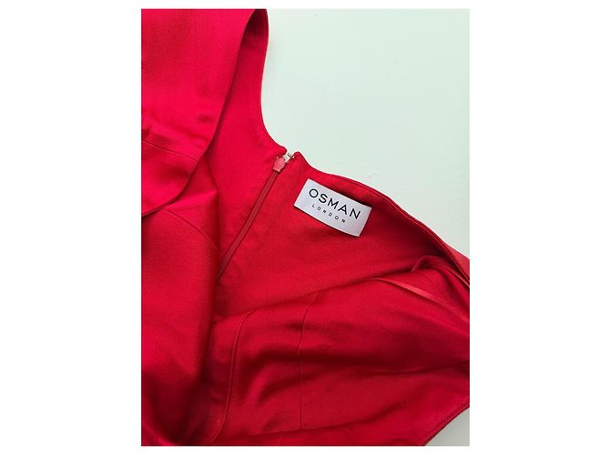 Autre Marque Osman London Rotes Abendkleid Runway SS18 - Ansicht 6