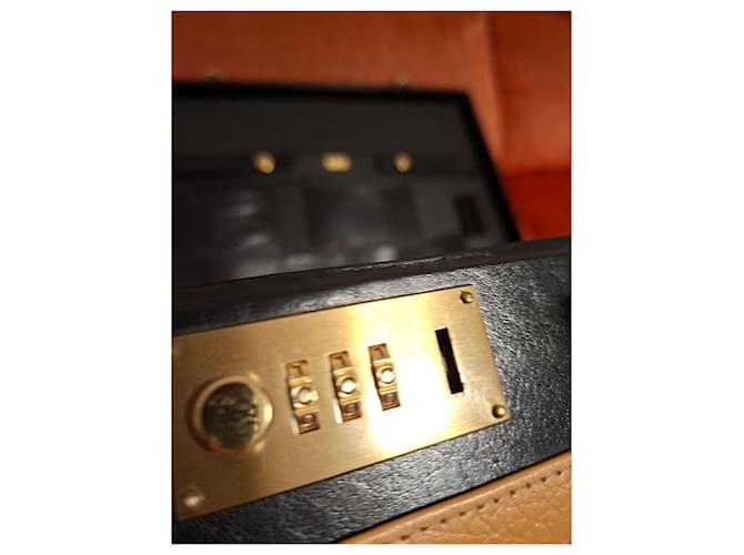 Loewe Valigetta in pelle nera e gialla Nero Giallo - vista 6