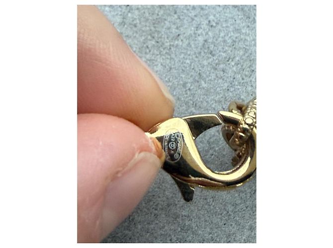 Collana Girocollo Chanel in Metallo Dorato e Perle D'oro - vista 4