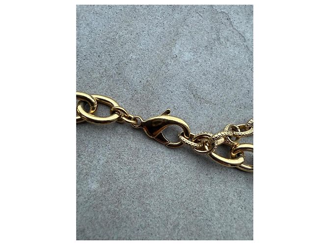 Collana Girocollo Chanel in Metallo Dorato e Perle D'oro - vista 5