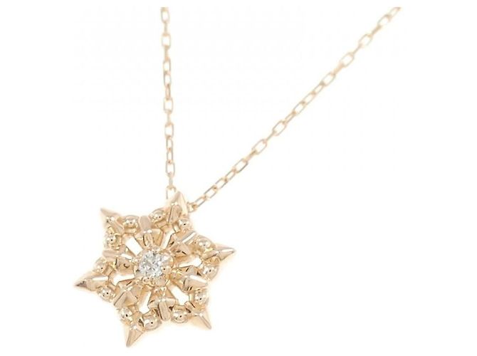 Autre Marque Collana in oro rosa K10 e diamanti - vista 3
