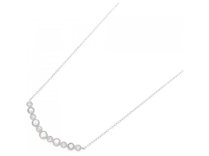 Autre Marque Collana con Diamanti Pt900/Pt850 Argento - vista 2