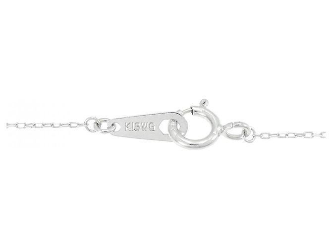 Autre Marque Collana Flower in Diamanti Au750 Argento - vista 5