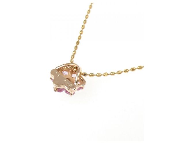 Autre Marque Collana con zaffiro e diamanti Au750 Flower Rosa - vista 4