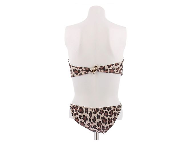 Autre Marque Bikini de leopardo CAROLINE CONSTAS Castaño - vista 2