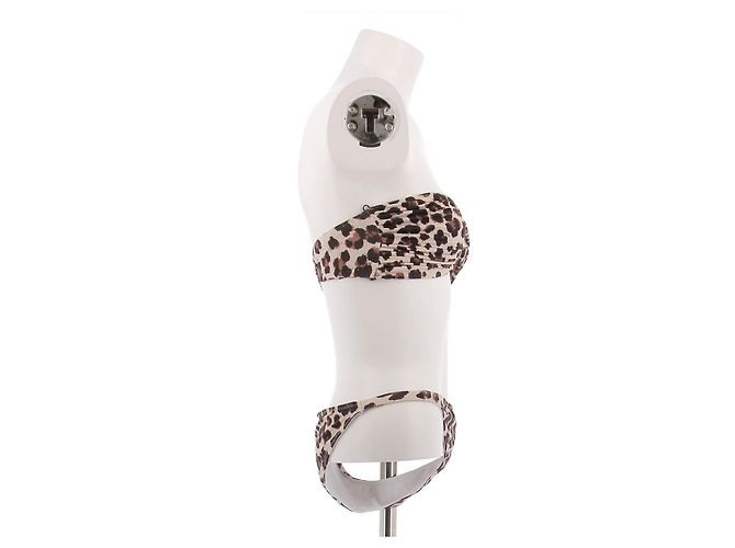 Autre Marque Bikini de leopardo CAROLINE CONSTAS Castaño - vista 3