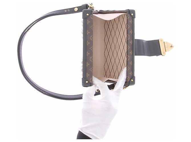 Louis Vuitton Borsa "Petite Malle" in tela monogram Marrone - vista 2