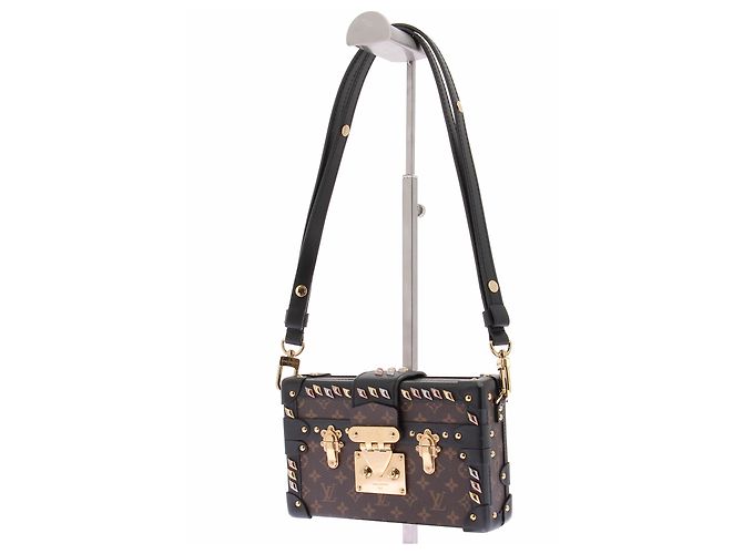 Louis Vuitton Borsa "Petite Malle" in tela monogram Marrone - vista 6