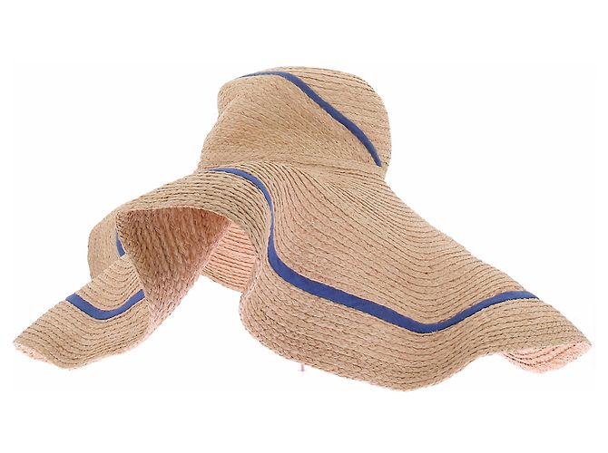 Autre Marque Cappello di paglia LEINNÉ Beige Cotone Taglia M - vista 2