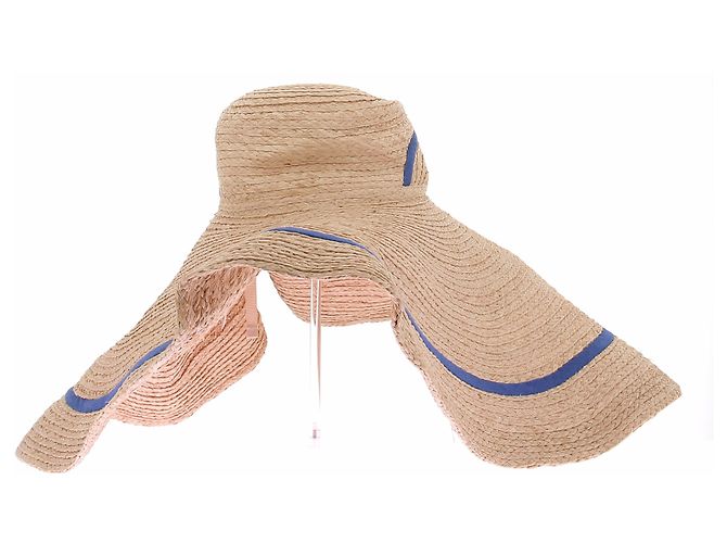 Autre Marque Cappello di paglia LEINNÉ Beige Cotone Taglia M - vista 5
