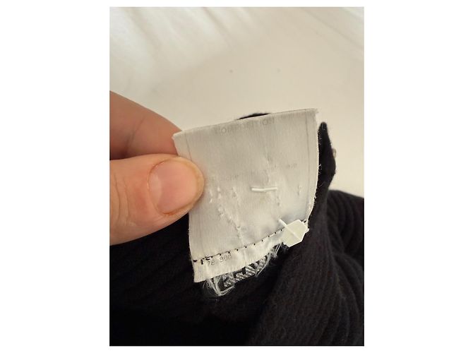 Maglione Chanel nero in cashmere a collo alto con bottoni - vista 6