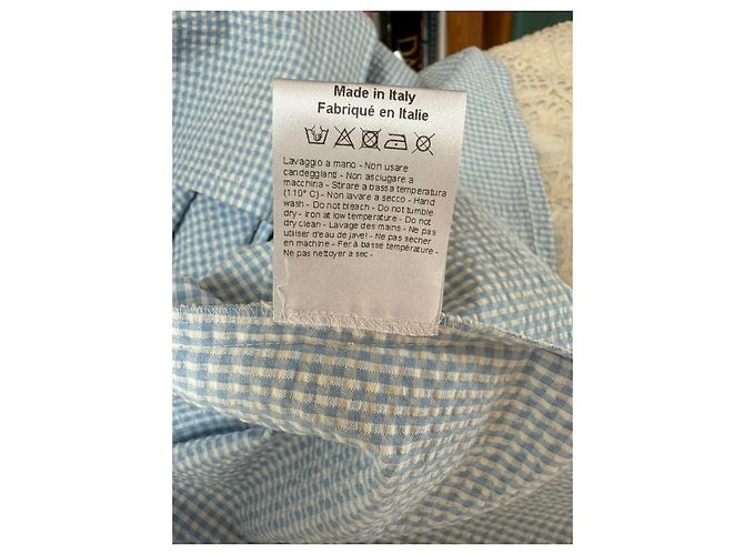 Falda Midi Twisty Parallel Universe Blanco Azul claro - vista 10