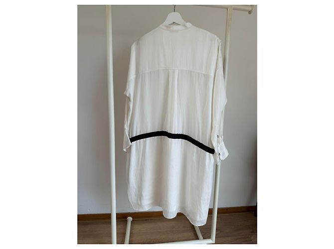 Zadig & Voltaire Zadig&Voltaire Romeo Satin Hemdkleid Schwarz Weiß - Ansicht 10
