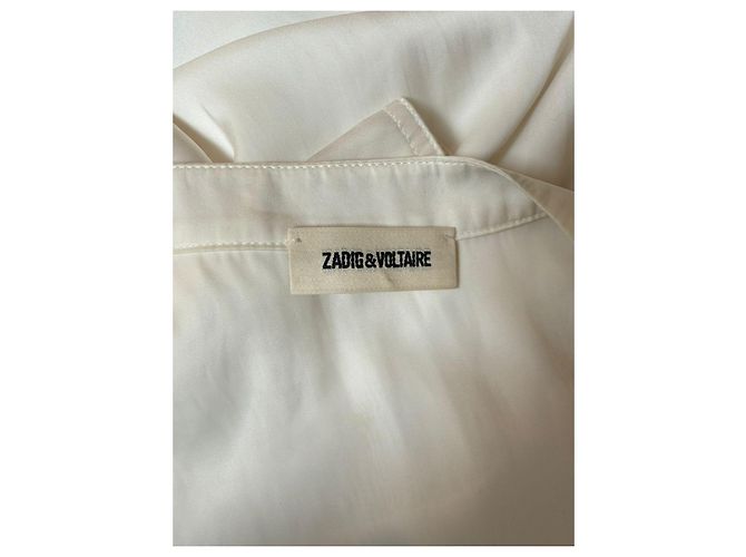 Zadig & Voltaire Zadig&Voltaire Romeo Satin Hemdkleid Schwarz Weiß - Ansicht 11