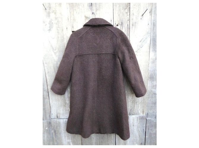 Abrigo WEILL de lana y mohair marrón Castaño - vista 7