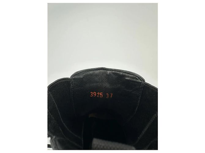 Prada Botas Chelsea de cuero negro - vista 9