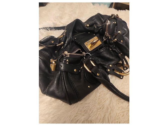Borsa Chloé Paddington in pelle nera Nero - vista 2