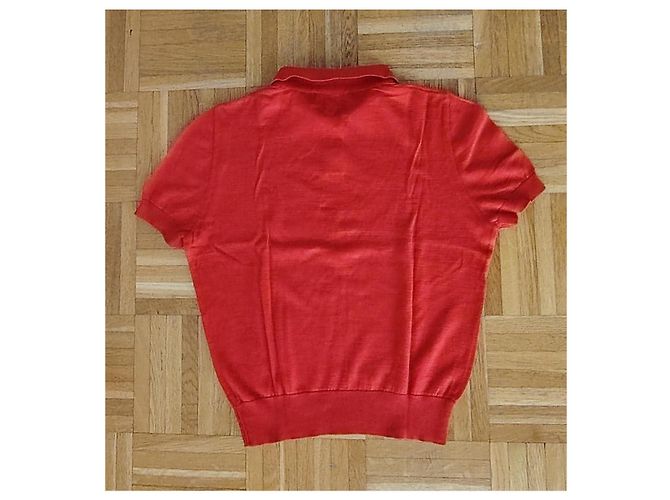 Gianni Versace Polo rosso in cashmere e seta - vista 6
