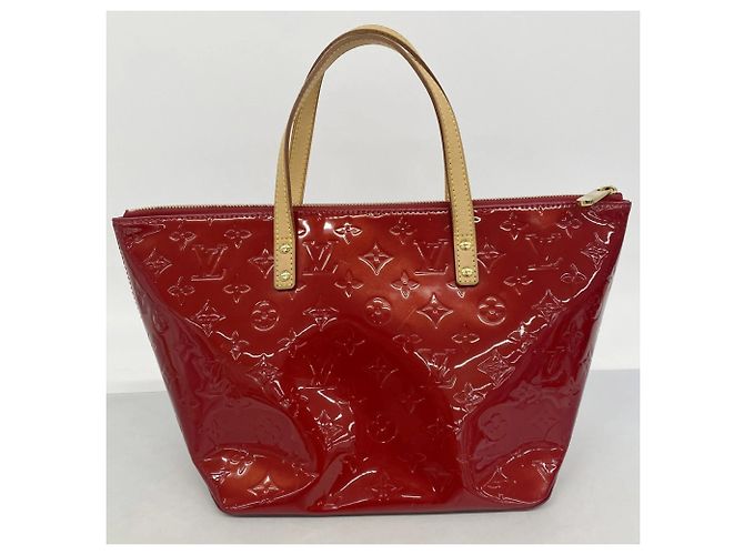 Borsa Louis Vuitton Vernis Bellevue PM Rosso - vista 10