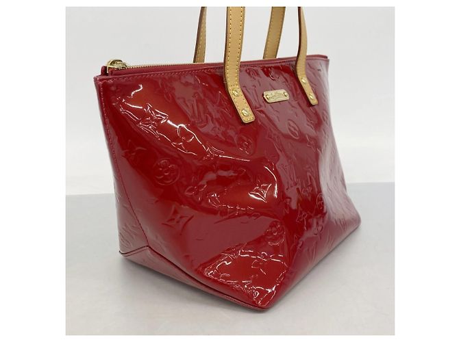 Borsa Louis Vuitton Vernis Bellevue PM Rosso - vista 2
