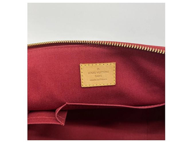 Borsa Louis Vuitton Vernis Bellevue PM Rosso - vista 5