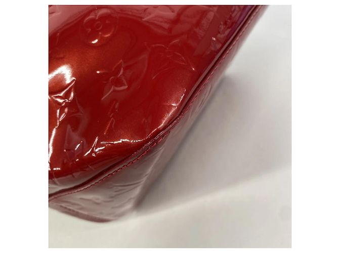 Borsa Louis Vuitton Vernis Bellevue PM Rosso - vista 8