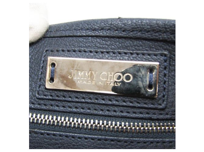 Borsa tote in pelle da donna Jimmy Choo Sasha S Star Studs Blu navy - vista 13