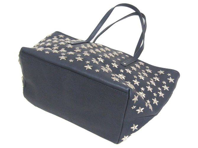 Borsa tote in pelle da donna Jimmy Choo Sasha S Star Studs Blu navy - vista 2
