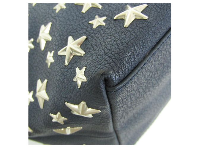 Borsa tote in pelle da donna Jimmy Choo Sasha S Star Studs Blu navy - vista 6