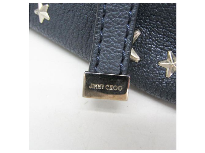 Borsa tote in pelle da donna Jimmy Choo Sasha S Star Studs Blu navy - vista 9