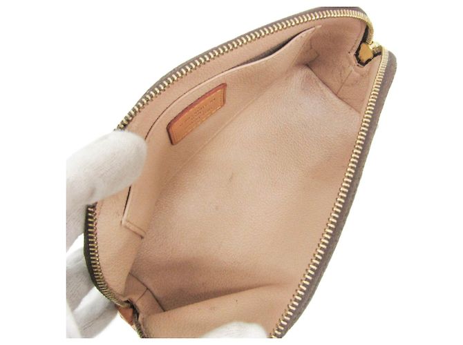Louis Vuitton Monogram Cosmetic Pouch M47515 Castaño - vista 3