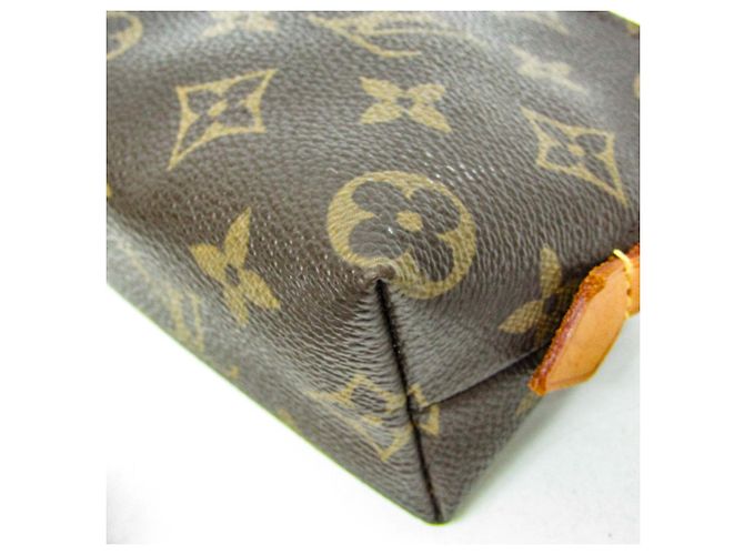 Louis Vuitton Monogram Cosmetic Pouch M47515 Castaño - vista 4
