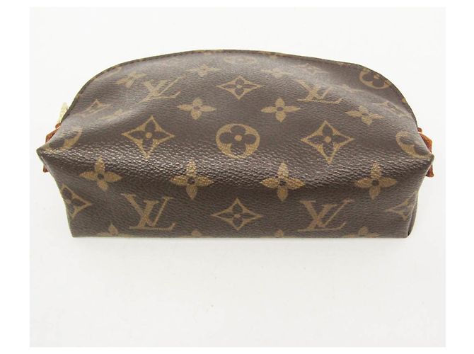 Louis Vuitton Monogram Cosmetic Pouch M47515 Castaño - vista 5