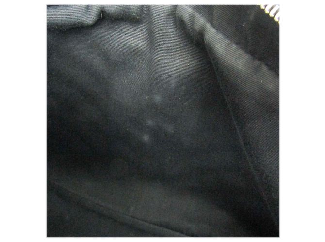 Borsa a tracolla in pelle Saint Laurent Lou V-stitch Nero - vista 15