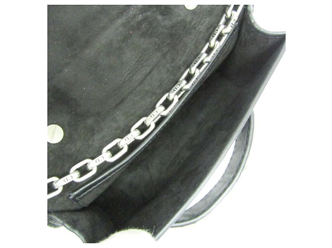 Borsa a tracolla con catena Christian Dior JADIOR Nero D'oro - vista 4