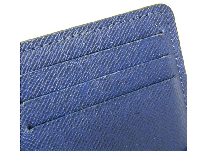 Louis Vuitton Taiga Pocket Organizer M30551 Blu - vista 10