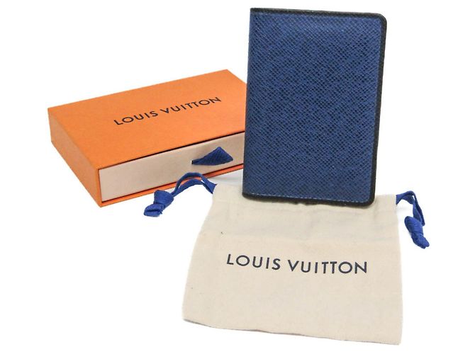Louis Vuitton Taiga Pocket Organizer M30551 Blu - vista 2