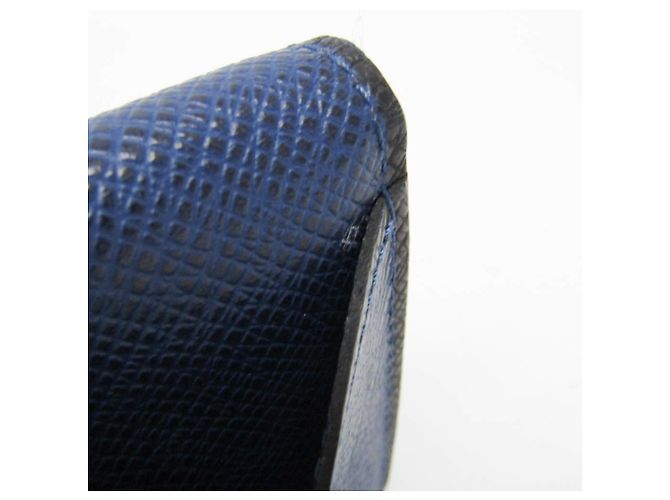 Louis Vuitton Taiga Pocket Organizer M30551 Blu - vista 9