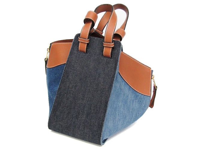 Borsa a mano Loewe Hammock Small Marrone Blu - vista 15