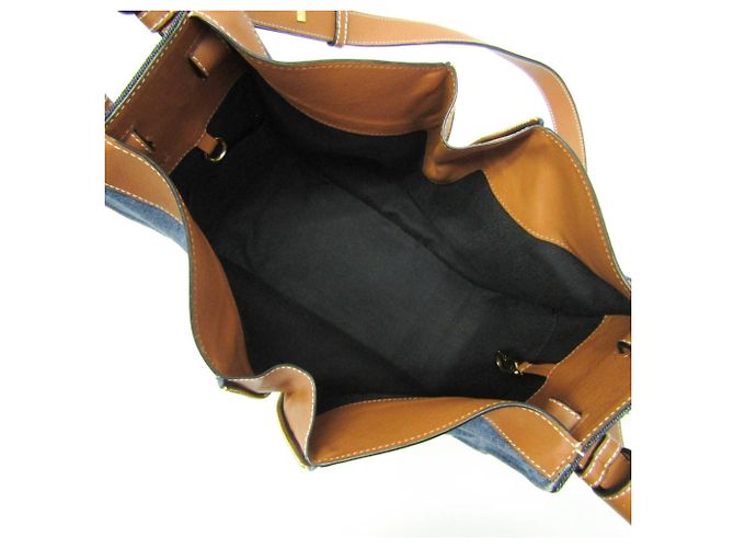 Borsa a mano Loewe Hammock Small Marrone Blu - vista 3