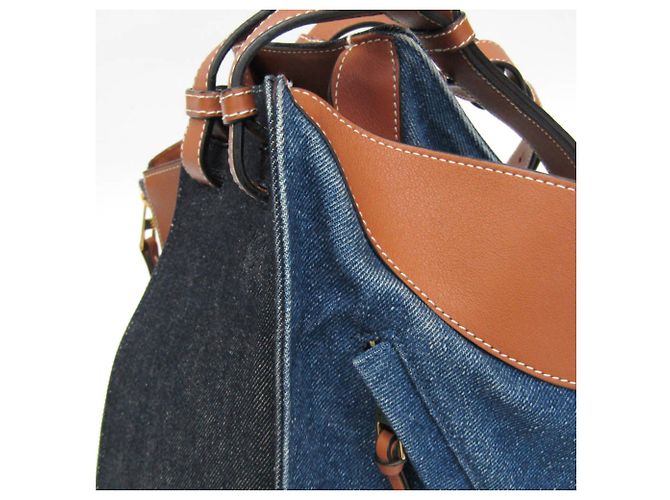 Borsa a mano Loewe Hammock Small Marrone Blu - vista 6