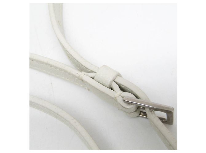 Borsa a tracolla in pelle Lou 470299 da donna Saint Laurent Bianco - vista 18