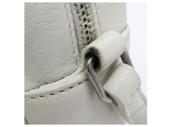 Borsa a tracolla in pelle Lou 470299 da donna Saint Laurent Bianco - vista 9