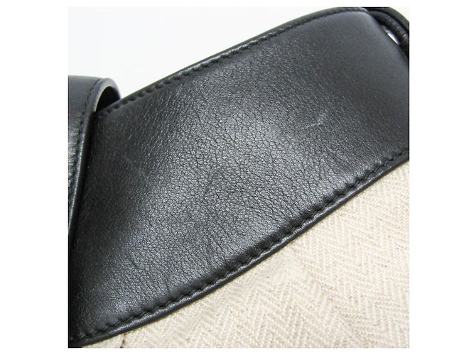 Bulgari Borsa Bvlgari Chandra in pelle e tela Nero Beige - vista 13