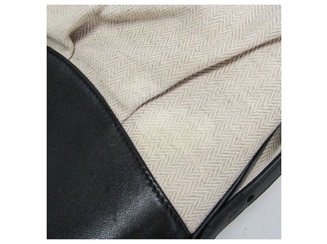 Bulgari Borsa Bvlgari Chandra in pelle e tela Nero Beige - vista 14